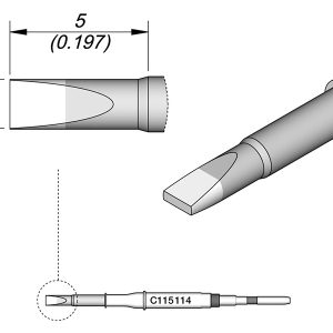 Cartucho de Cinzel 1,8 X 0,5