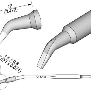 Cartucho com Cinzel Dobrado 1,8 X 0,8