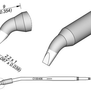 Cartucho de Cinzel Dobrado 2.2 X 1