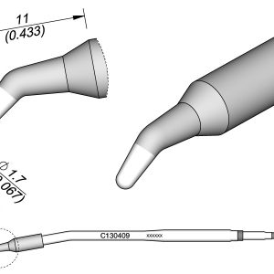 Ponta Cónica Curvo Ø 1.7