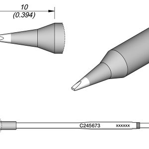 Cartucho de Cinzel 0,8 X 0,3 L