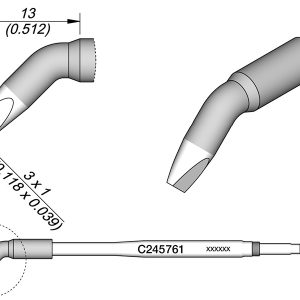 Cartucho com Cinzel Dobrado 3 X 1