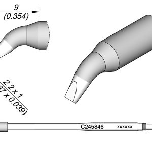 Cartucho de Cinzel Dobrado 2,2 X 1 L