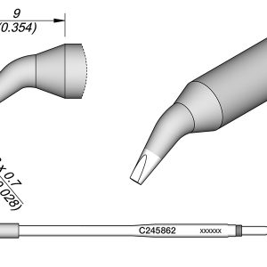 Cartucho de Cinzel Dobrado 1,2 X 0,7 L