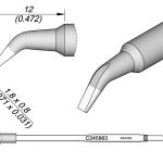 Cartucho de Cinzel Dobrado 1,8 X 0,8 L