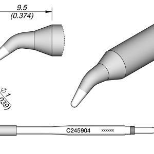 Ponta Cónica Curvo Ø 1