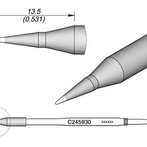 Ponta Cônica Ø 0,5