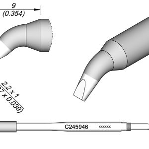 Cartucho de Cinzel Dobrado 2.2 X 1