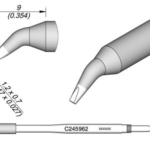 Cartucho com Cinzel Dobrado 1,2 X 0,7
