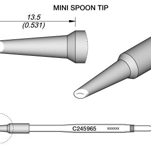 Mini Colher Ponta Ø 1,9