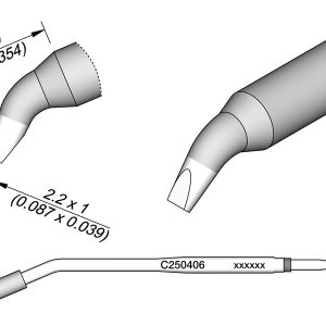 Cartucho de Cinzel Dobrado 2.2 X 1