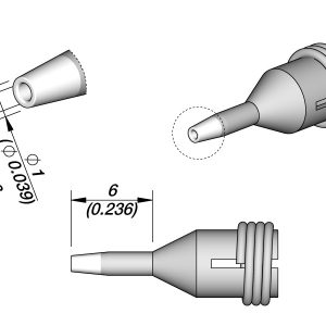 Ponta de Dessoldadura para Furos Ø 0,6