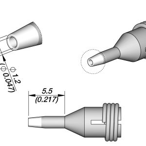 Ponta de Dessoldadura para Furos Ø 0.8