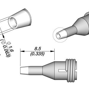 Ponta de Dessoldadura para Furos Ø 1,2