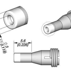 Ponta de Dessoldadura para Furos Ø 1,5