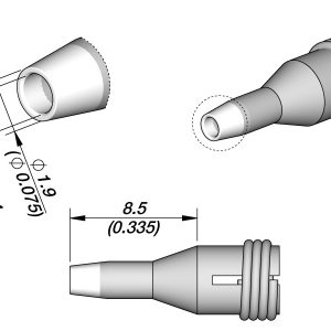 Ponta de Dessoldadura para Furos Ø 1,4