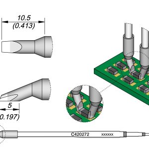 Ponta Micro Pinça 4mm Jbc. para a Pinça Ht420-A