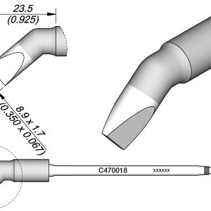 Cartucho com Cinzel Dobrado 8,9 X 1,7