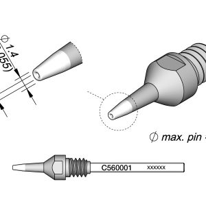 Ponta Dessoldar P/ Dessoldador Dr560 (Ø0.6mm) Jbc