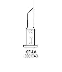 Ponta 4.8mm Sf para Ferro de Soldar Sg1070 Jbc