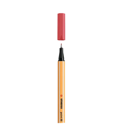 Caneta Ponta Fina Vermelho Stabilo Fineliner 88/47