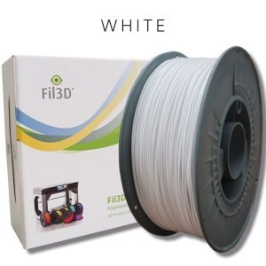 RDP6911 Rolo 1Kg. filamento impressão 3D PLA 1.75mm - Branco - 1Kg - Tucab Fil3D
