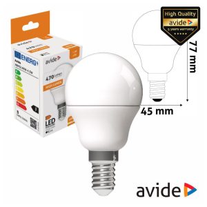 ABMG14NW-4.5W Lampsds E14 globo G45 4.5W 230V 4000K 470LM
