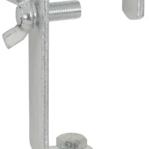 Gancho para Luzes de Efeitos Prateado Cromado 50mm