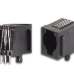 4P4CPCB Ficha rita RJ10 4 pinos circuito impresso