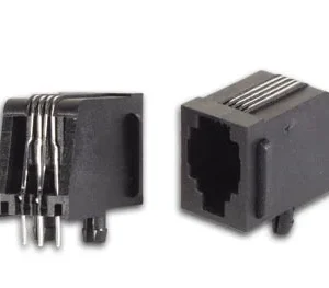 4P4CPCB Ficha rita RJ10 4 pinos circuito impresso