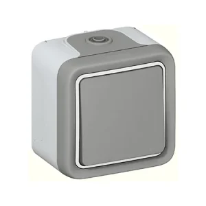 Comutador de Escada Cinzento Plexo 10 Ax 250v