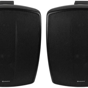 Pack 2 Colunas Ip44 8" 8 Ohms Preto