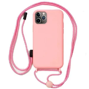 Capa iPhone 11 Pro Cordón Liso Rosa