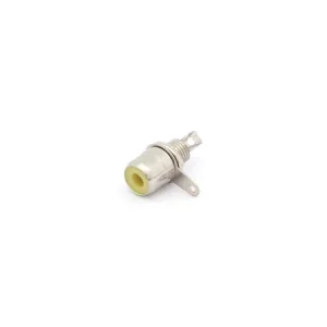Borne Conector Rca Fêmea - Nickel - Amarelo