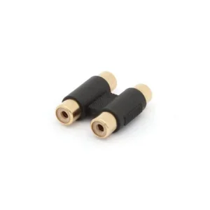 Dual Female Rca To Dual Female Rca - Gold-Plated