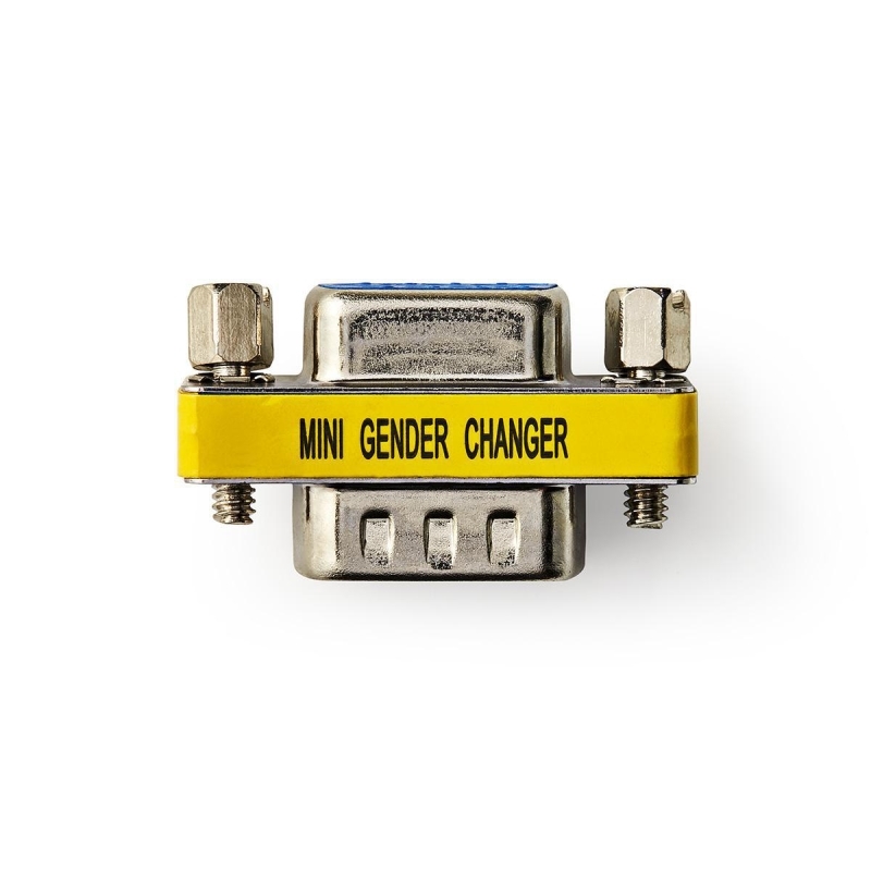 Adaptador D-Sub 9p Macho para D-Sub 9p Femea Metal