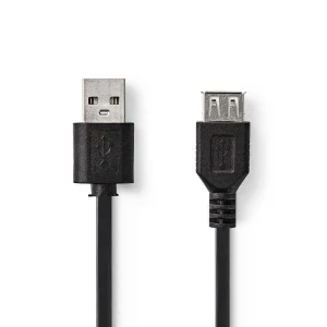 Cabo Usb 2.0  Um Macho - Usb a Female  2,0 M  .