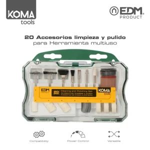 Conjunto 20 Acessórios Koma Tools para Edm08709