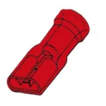 Conector Insulado Fêmea 6.4mm Vermelho