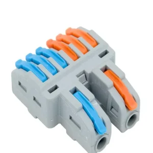 Ligador Rápido de Conexão Dupla 1x3. em Linha