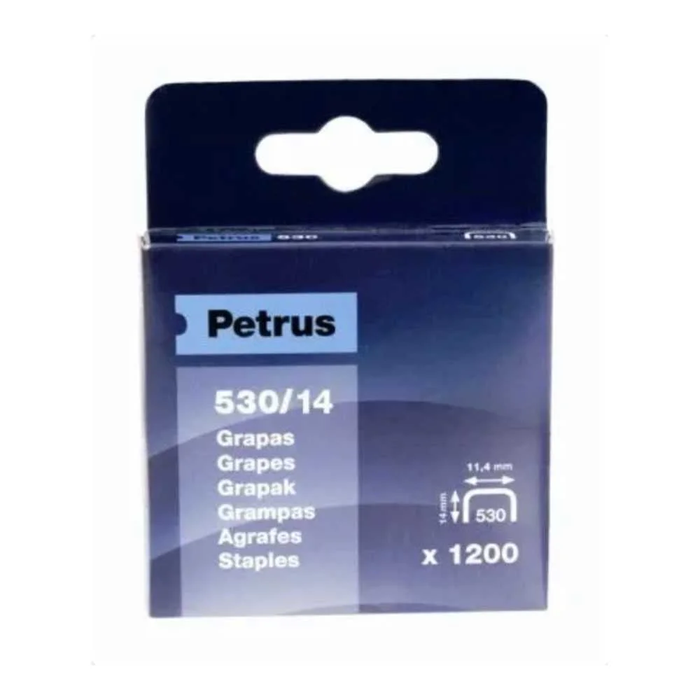 Caixa 1200 Agrafos Mod. 530/14mm 77517 Petrus