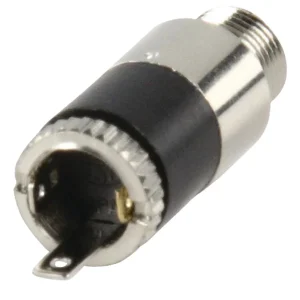 Conector Stereo Jack Feminino Metal Silver de 3.5m