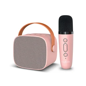 Coluna de Karaoke Bluetooth Maxlife Mxks-100 Rosa