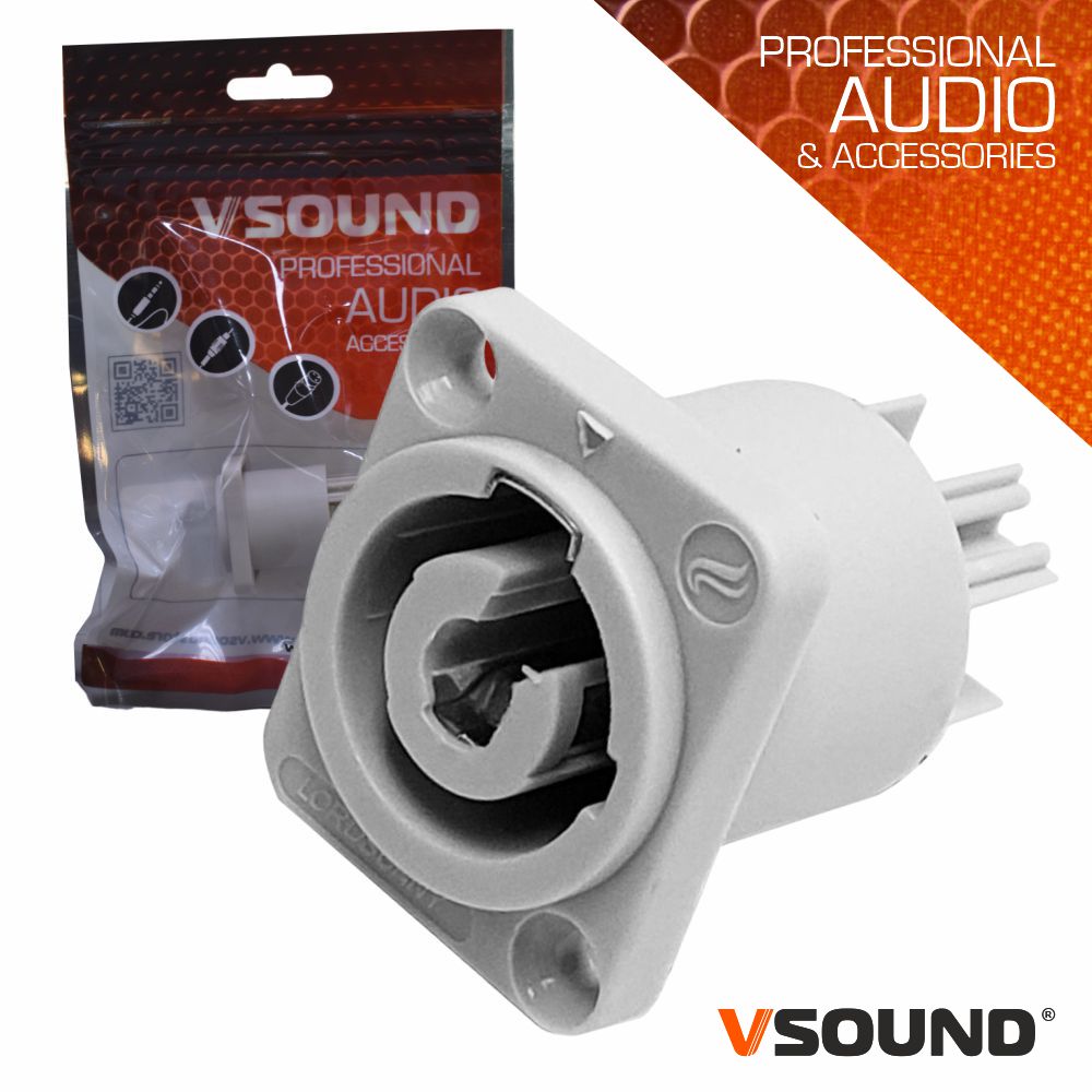 Ficha Alimentação PoWercon Fêmea Chassis Entrada 3p VSOUND