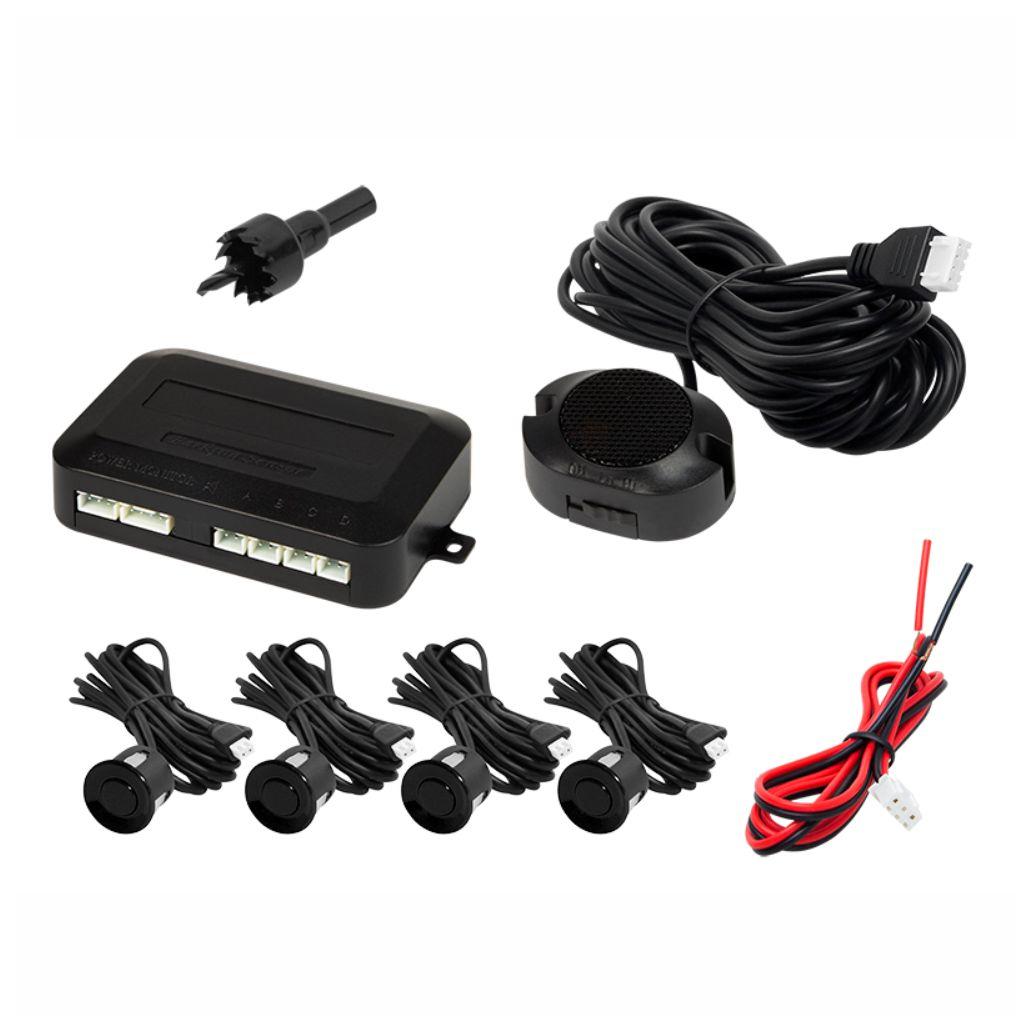 KPS02BK Kit com 4 sensores de estacionamento pretos