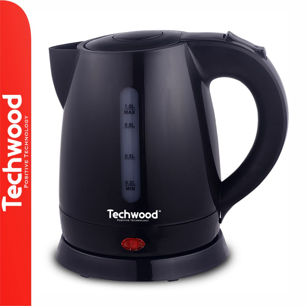 Fervedor de Água Elétrico Preto 1600W 1L TECHWOOD