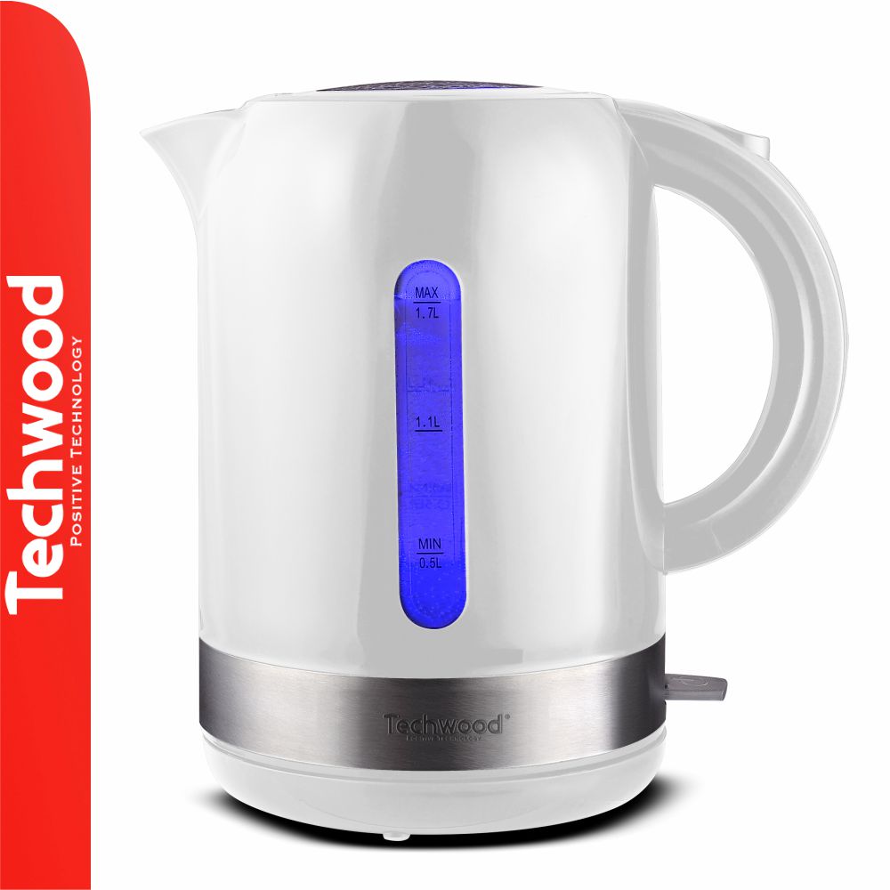 Fervedor De Água Elétrico Branco 2200W 1.7L TECHWOOD