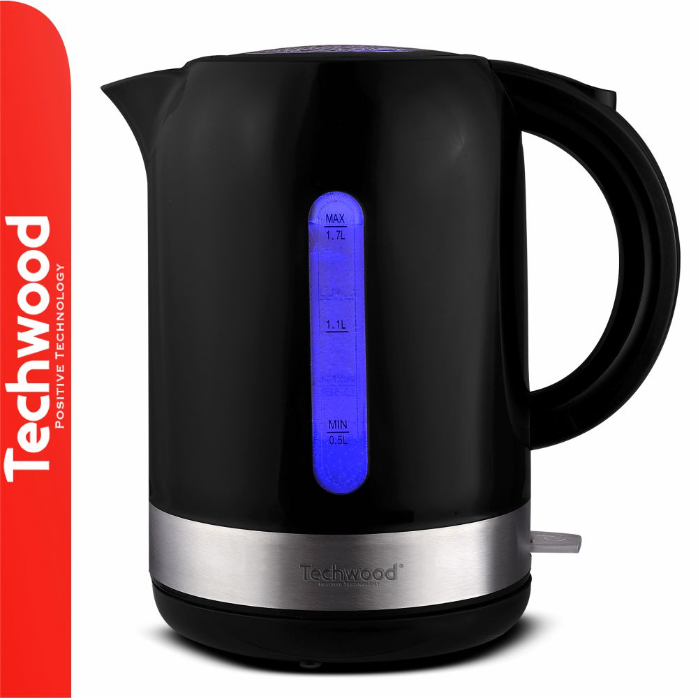 Fervedor De Água Elétrico Preto 2200W 1.7L TECHWOOD