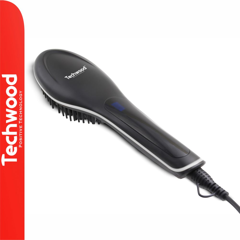 Escova Alisadora de Cabelo 55W 230ºC TECHWOOD