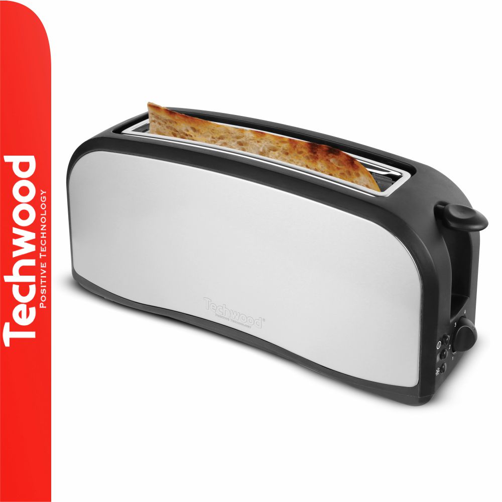 Torradeira 1 Ranhura Comprida 1000W INOX TECHWOOD